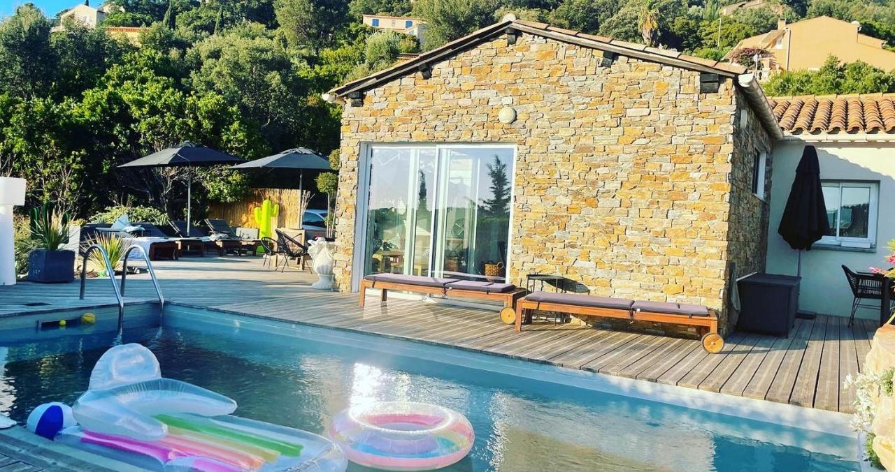 Villa Perla Saint-Tropez Cavalaire Sur Mer, 3-5 Chambres, Vue Mer, Piscine Chauffee Avril A Octobre Exterior photo